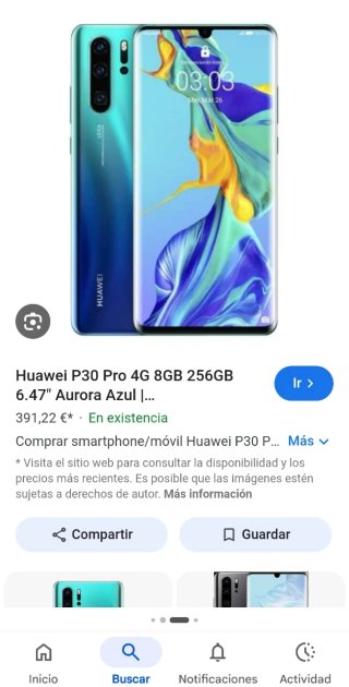 Huawei P30 Pro 256GB Azul/Verde