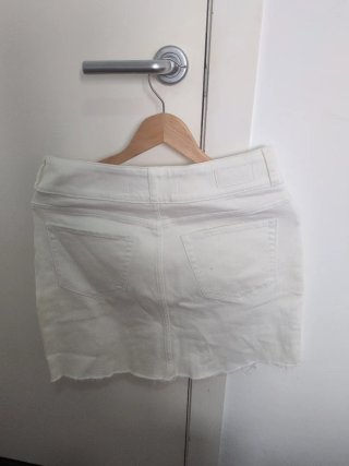 Minifalda Hollister Talla 29 Blanca talla 9