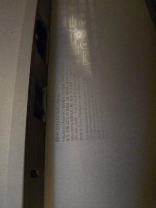 Monitor Roto Gris hpz27g