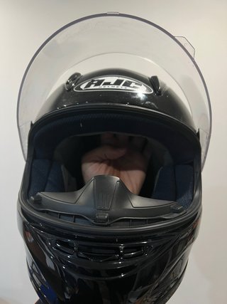 Casco HJC Moto Niño Negro