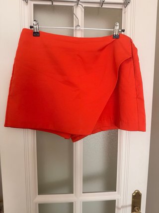 Falda pantalón skort naranja talla 40