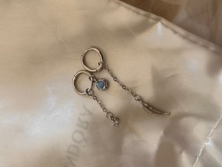 Orecchini Argento 925 Piuma
