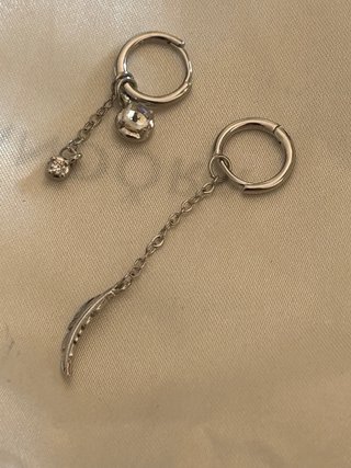 Orecchini Argento 925 Piuma