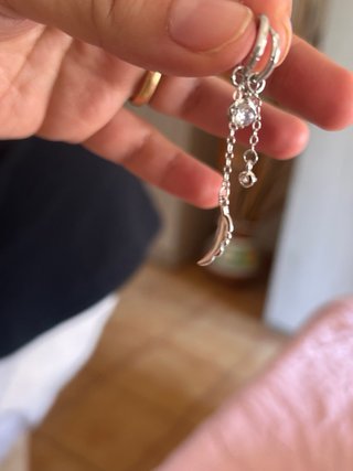 Orecchini Argento 925 Piuma