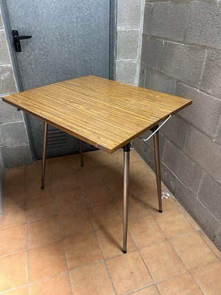 Mesa plegable madera y metal