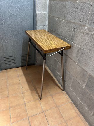 Mesa plegable madera y metal