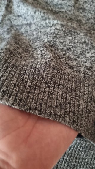Jersey Hollister gris jaspeado finito