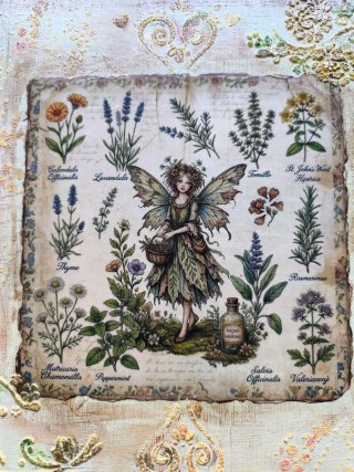 Scatola Vintage Erboristeria delle Fate Decorativa
