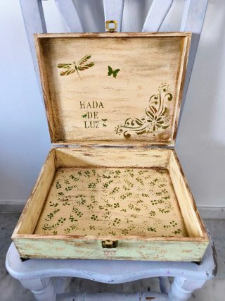 Scatola Vintage Erboristeria delle Fate Decorativa
