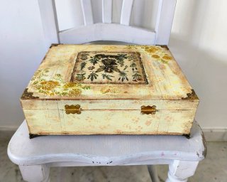Scatola Vintage Erboristeria delle Fate Decorativa