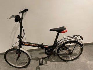 Bicicleta Plegable Negra