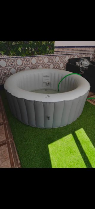 Jacuzzi gonfiabile Lite Grigio e Bianco