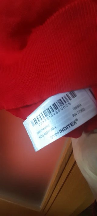 Jersey fino Zara rojo