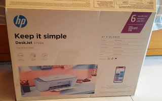 Stampante multifunzione HP Deskjet 2720e grigio e bianco