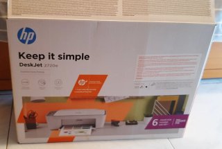 Stampante multifunzione HP Deskjet 2720e grigio e bianco