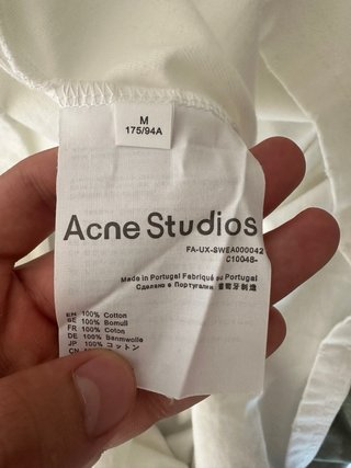 Camiseta Acne Studios Stockholm 1996 Blanca
