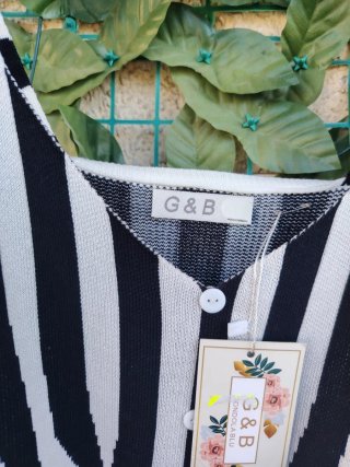 Top G&B maglia viscosa righe