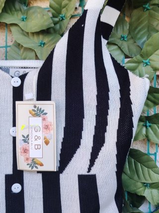 Top G&B maglia viscosa righe