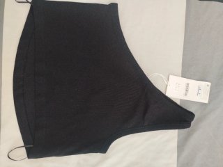 Top asimétrico Zara negro