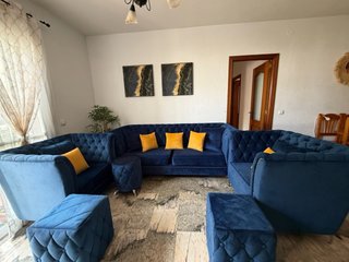 Sofá Azul Estilo Árabe Moderno