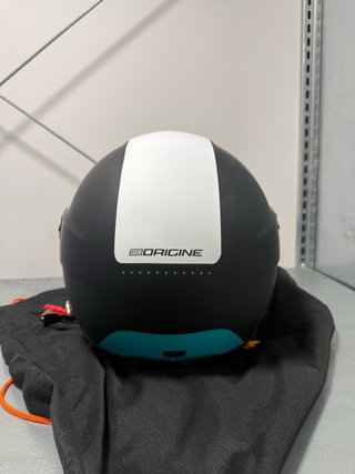 Casco Moto Jet Abierto Negro Blanco