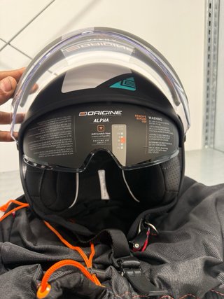 Casco Moto Jet Abierto Negro Blanco