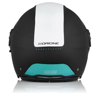 Casco Moto Jet Abierto Negro Blanco