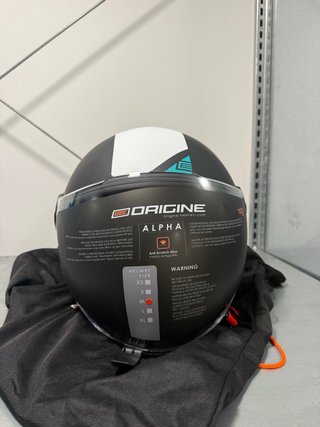 Casco Moto Jet Abierto Negro Blanco