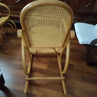 2 Mecedoras Madera y Mimbre