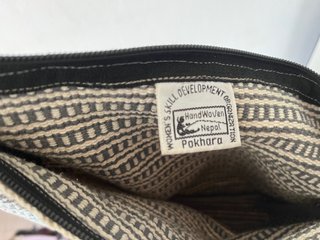 Bolsa de tela tejida de Nepal