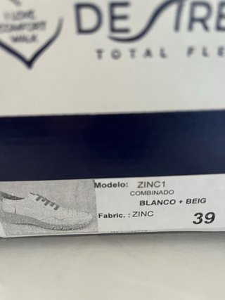 Zapatos Desiree Beige Talla 39 sin cordones
