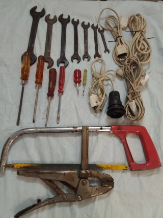 Lote herramientas bricolaje antiguas