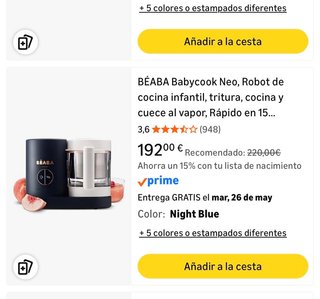BÉABA Babycook Neo Robot Cocina Infantil