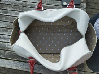 Bolso vintage Air France blanco
