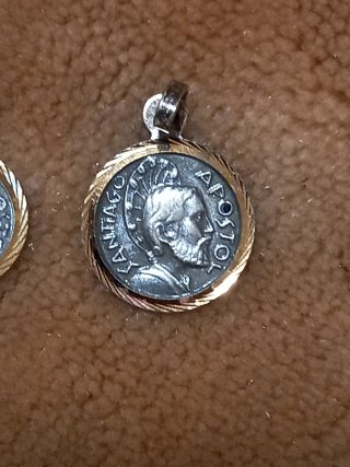Lote 2 medallas Santiago Apóstol Año Santo 1976