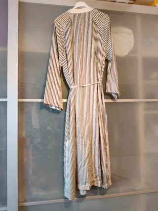 Vestito kimono righe panna e nere