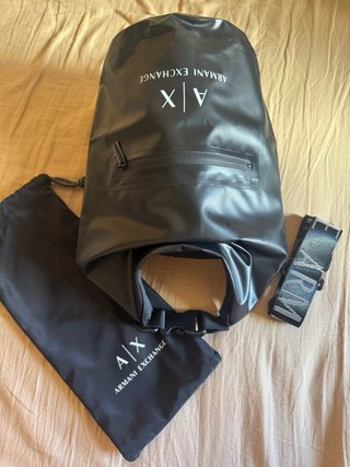 Mochila Armani Exchange Impermeable Negra