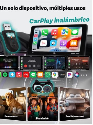 Ottocast Cámara Trasera CarPlay Inalámbrica