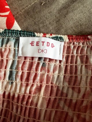 Vestido largo estampado étnico