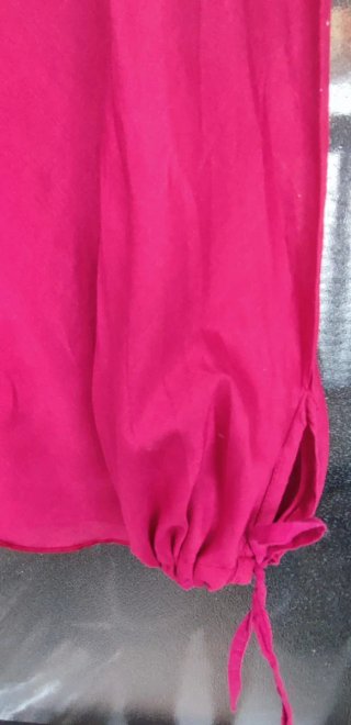 Blusón Stradivarius Popelín Burdeos Talla Única