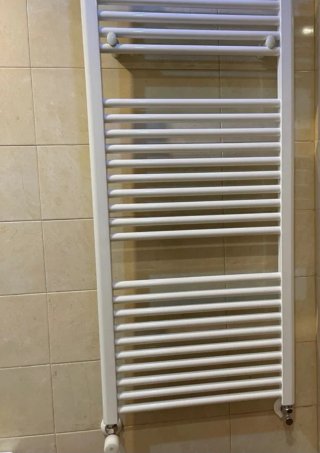 Radiador de ducha blanco