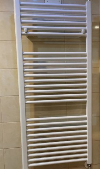 Radiador de ducha blanco