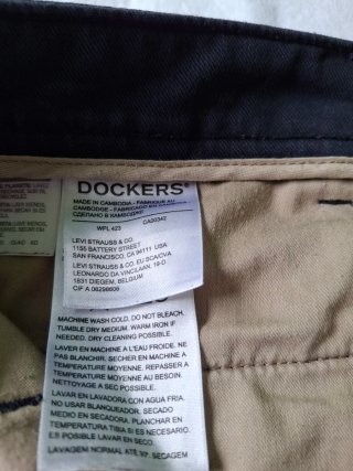 Pantalón Dockers Tapered Azul Talla M