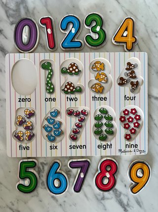 Puzzle de números Melissa & Doug Montessori puzzle