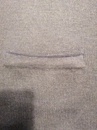 Chaleco de punto azul hombre