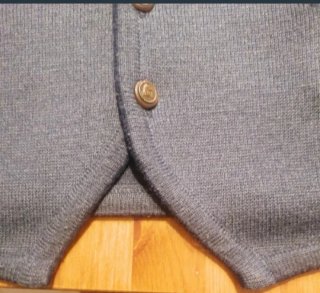 Chaleco de punto azul hombre