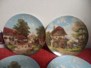 Lote 6 Platos Decorativos Porcelana