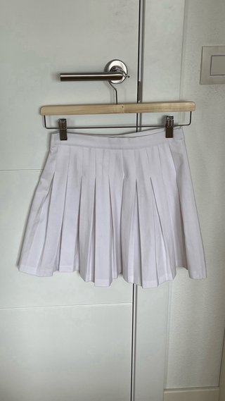 Falda tablas blanca Pull&Bear Talla S