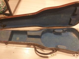 Funda Antigua Violín Madera Noble