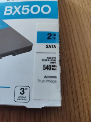 SSD Crucial BX500 2TB SATA 2.5 Nuevo SIN ABRIR